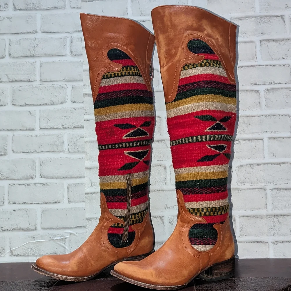 RARE FreeBird Cabal Over the Knee Boots size 8